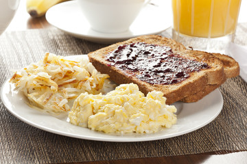 Homemade Wholesome American Breakfast