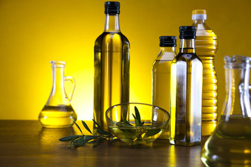 Olive oil and olives 