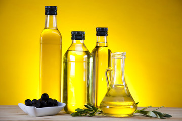 Olive oil bottles