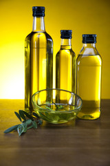 Olive oil and olives 