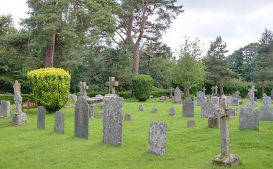 Naklejka premium cimetiere anglais