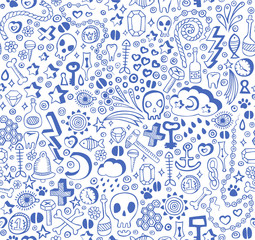 seamless doodle pattern
