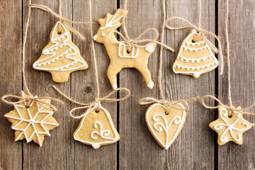 Christmas homemade gingerbread cookies