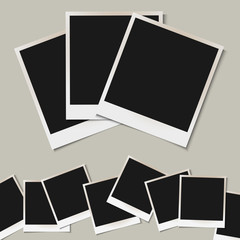 Vector set of  isolated Photo frames