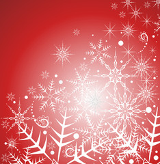 Fototapeta na wymiar Beautiful festive winter background with snowflakes
