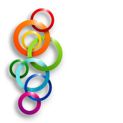 Vector circles background