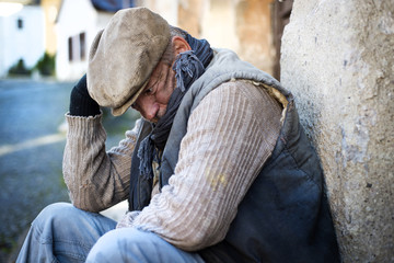 Homeless in the street