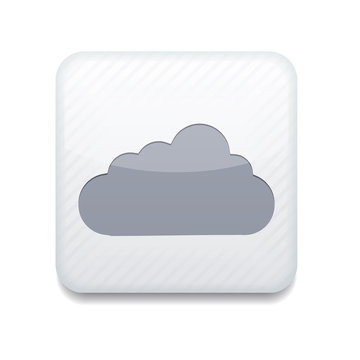 Vector white cloud icon. Eps10. Easy to edit