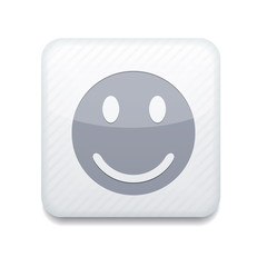 white smile icon. 