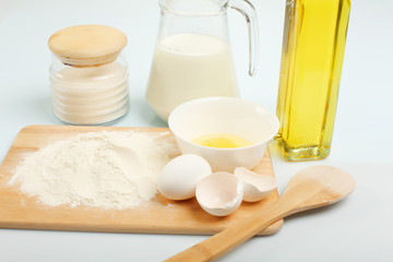 Different products to make bread