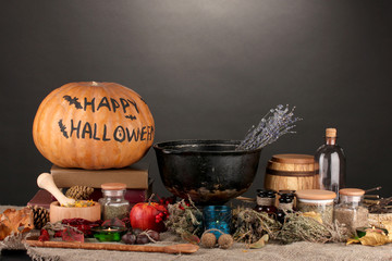 Scary halloween laboratory