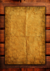 old papers on wood textures background