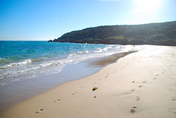 PLAYA DE BOLONIA EN TARIFA, CÁDIZ, ANDALUCÍA. ESPAÑA