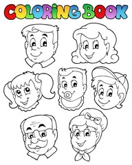 Coloring book family collection 3