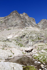 Site of the Long Lake, the park of Mercantour,  France