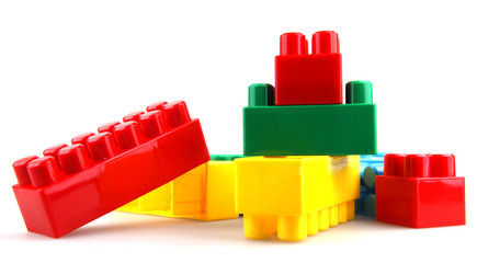 Plastic toy blocks