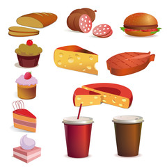 Food and drink, vector set