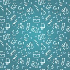 Vector creative seamless pattern