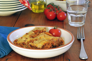 Lasagnes tomates et viande