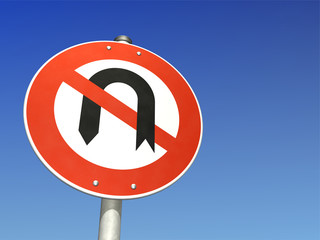 Schild Wendeverbot