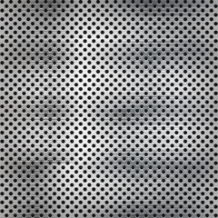 Gelochte und gefraesste Metallplatte