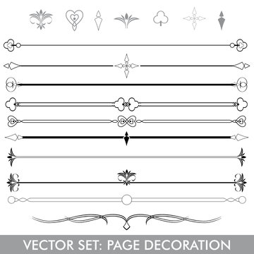 Vectorset Page Decoration Line