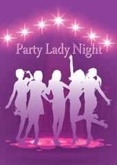 girls dancing in discolight