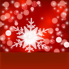 Snowflake in a red pocket