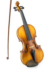 Old Violin with Bow