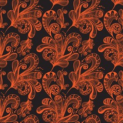 Seamless abstract floral background