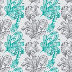 Seamless abstract floral background