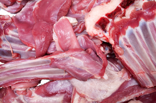 Raw meats with bone