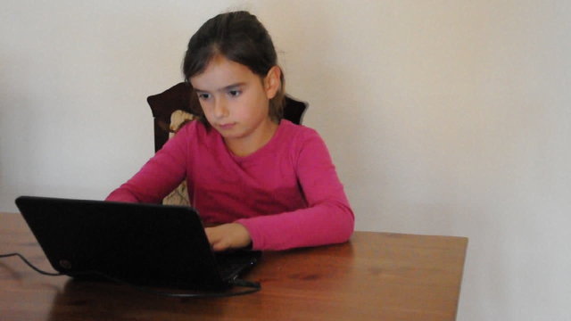 M&auml;dchen am Laptop
