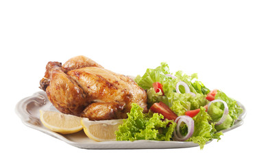 chicken and fresh salad
