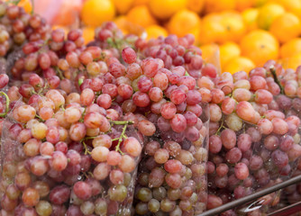 fresh red grape sell in the market