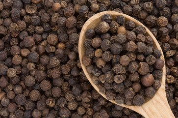 pepper spices and spoon