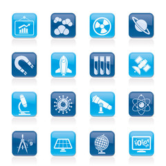 science, research and education Icons - Vector Icon set