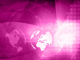 Obraz premium Europe map technology style