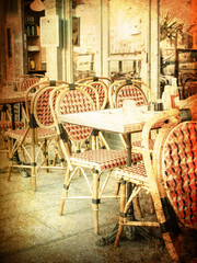 old-fashioned Cafe terrace