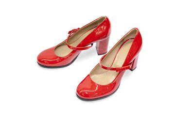 Red female shoes-15