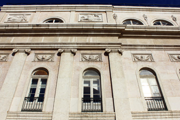 Detail of an old building at Lisbon, Portugal