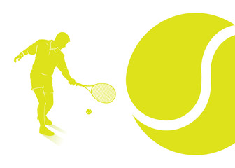 Tennis background - vector illustration