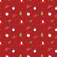 Glossy christmas seamless background pattern