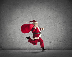 Running Santa Claus