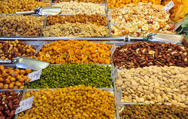 almonds and pistachios