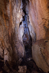 in a cave