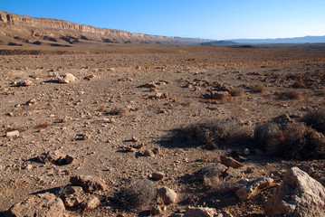 The landscape of Ramon crater Israel