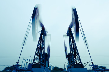 Fototapeta premium Pumping oil machines