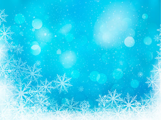 Fototapeta na wymiar Winter christmas background. Vector illustration