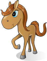 Cute Horse Pony Vector Illustration